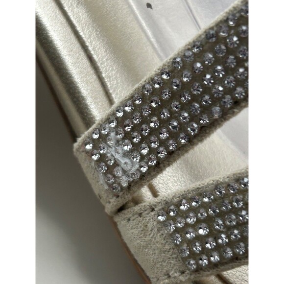 Naturalizer Vanessa2 Womens Strappy Heeled Sandals Rhinestone Champagne Sz 8.5M - Picture 7 of 9